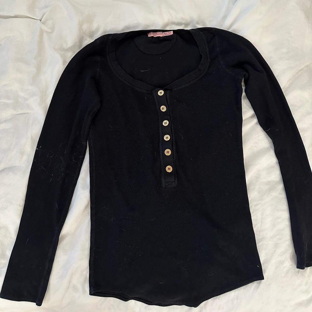 Juicy Couture waffle knit long-sleeve